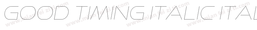 Good Timing Italic Italic字体转换